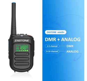 ZASTONE Mini9+ DMR Digital Walkie Talkie Dual mode small Two-way Radio Station Portable Digital Radios Ham CE FCC